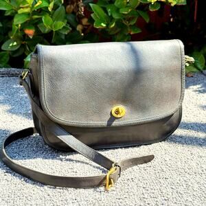 Vintage 90’s Coach City Bag 9790 Black Leather - Made In USA **READ**